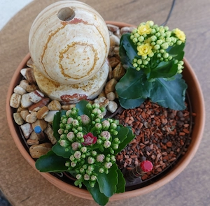 Zimmerbrunnen mit höheneinstellbarer, neuer Pumpe (siehe Rechnung). Bild 3