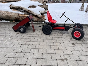 Go-Kart mit Anhänger und 4 Schneeketten Bild 3
