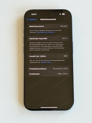 iPhone 15 Pro 256 GB - Titan blau Bild 4