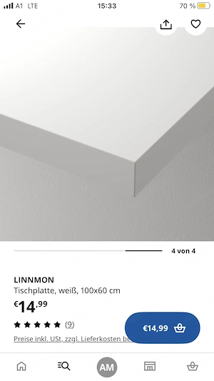 Ikea Weiße Schreibtisch Platte  Bild 2