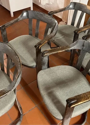 5Stühle von Knoll massivholz Bild 2