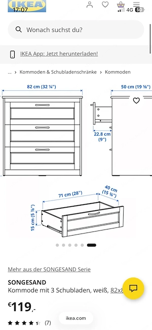 IKEA kommode Songesand Bild 3