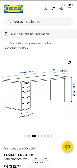 IKEA Schreibtisch Bild 3