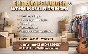 Wohnungsauflösungen - Hausräumung 
