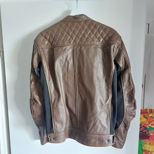 Motorradjacke Leder Braun