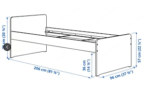 Bettgestell mit Schubladen 200x90cm Bild 3