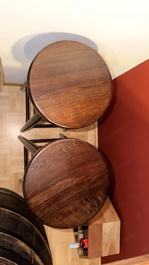 Barhocker aus Holz 2x Bild 2