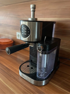 Siebträger Espressomaschine Milchaufschäumer Silvercrest Bild 2