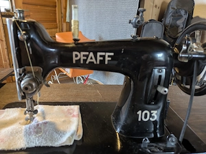 Antike Pfaff 103 Nähmaschine   Rarität (ca. 1928)   funktionsfähig Bild 5