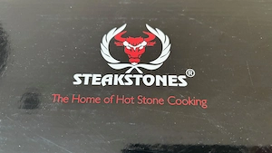  SteakStones  "Heißer Stein" Set   4x Lava Stein Kochset Bild 2