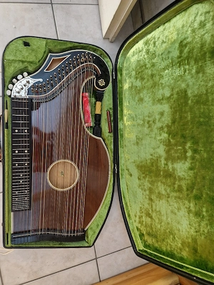 Zither inkl. Koffer & Notenblatt Bild 3