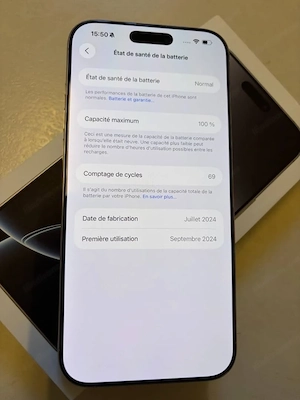 Apple Iphone 16  pro max 512 gb  Bild 2