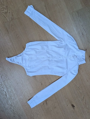 Weiße Body-Bluse von Review   Größe M  Bild 3