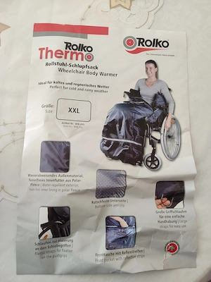 Rollstuhl Thermo Schlupfsack xl Bild 2