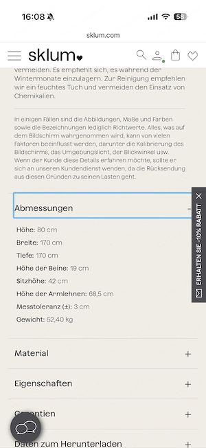 Möbellounge Sklum Giulia 3-teilig Bild 4