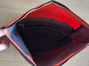 oranger Roll top Rucksack