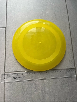 Frisbee Wurfscheibe gelb Kunststoff ca. 23 cm