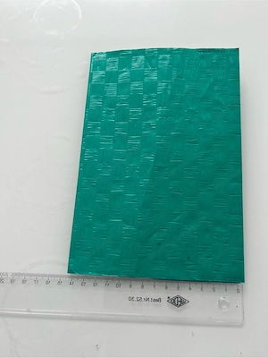 Heftumschlag A5 grün geprägt Schulheft Cover