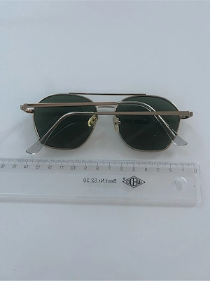 dünner Metallrahmen dunkle Gläser angenehmer leichter Sitz Retro   Vintage Stil Unisex tragbar  Idea Bild 6