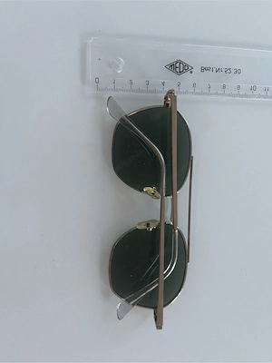 dünner Metallrahmen dunkle Gläser angenehmer leichter Sitz Retro   Vintage Stil Unisex tragbar  Idea Bild 7