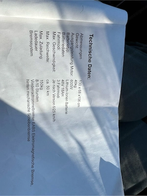 Elektrodreirad  Bild 5