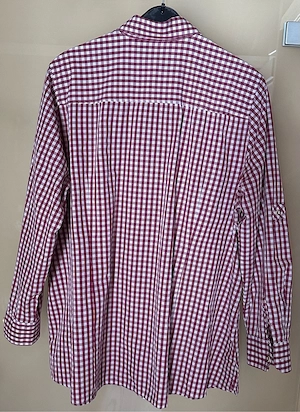 Damen Trachten Landhaus Bluse von Cortina rot kariert Bild 3