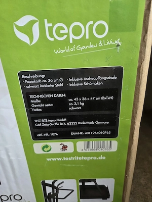 Feuerkorb Brentwood (Teppro)   NEU & OVP Bild 2