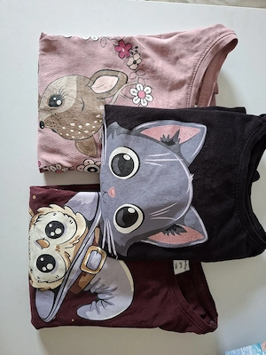 3x Langarm Shirt Gr. 110