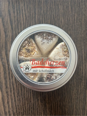 Badeherzen aus Schafmilch