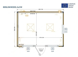 Bürocontainer 4 3 Meter Bild 2