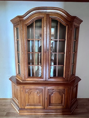 Vitrinenschrank Eiche (2-teilig)   Bild 2
