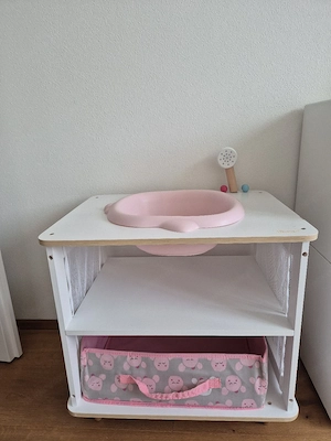Pupoenwickeltisch,  Puppenzubehör, Badewanne Bild 3