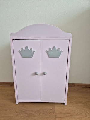 Puppenschrank Puppenkleiderschrank Puppenzubehör  Bild 4