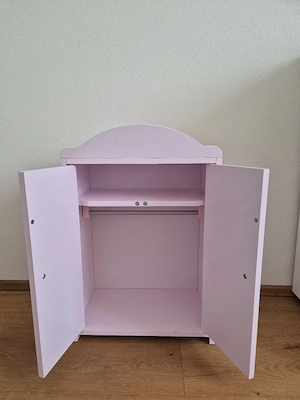 Puppenschrank Puppenkleiderschrank Puppenzubehör  Bild 3