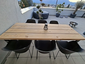 Echtholztisch Gartentisch Gartenmöbel Esstisch Bild 5