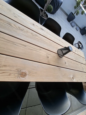 Echtholztisch Gartentisch Gartenmöbel Esstisch Bild 2