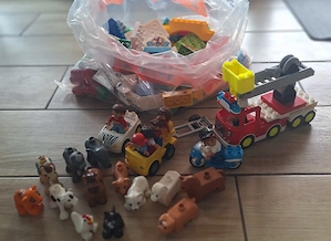 Lego Duplo Steine,Tiere,Feuerwehr und Fahrzeuge