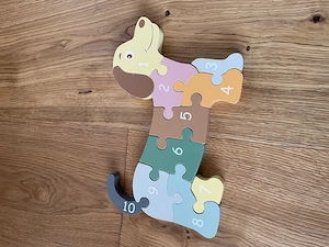 Holzpuzzel Hund