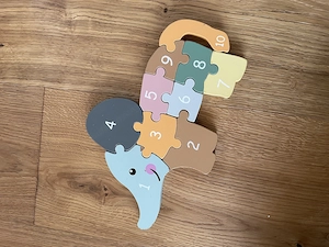 Holzpuzzel Elefant