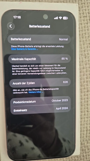 iPhone 15 PLUS 128 GB rosa  Bild 2