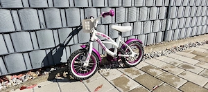 Fahrrad Prinzessin 12 Zoll mit Korb und Handbremse Bild 3