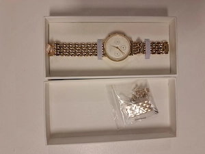 Goldene Rosefield Uhr   wie neu mit OVP Bild 3