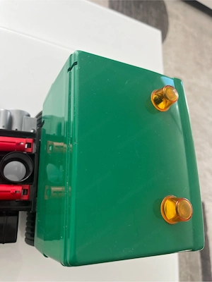 Vintage Kipplaster Bagger mit Anhänger Baustellenfahrzeug Spielzeug 30 cm Bild 5