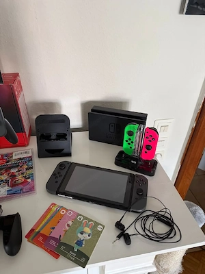 Nintendo Switch Konsole mit Zubehör und Spielen XXL TOP Bild 4