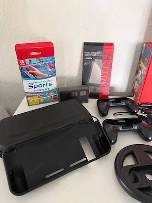 Nintendo Switch Konsole mit Zubehör und Spielen XXL TOP Bild 3