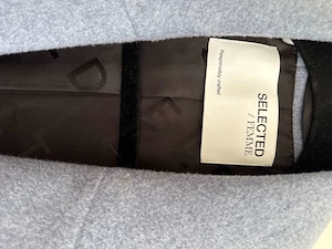 Wollmantel hellblau Selected Femme Bild 2