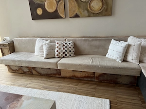 Hochwertige Einbaucouch mit 4 Schubladen - 3,20 m  Bild 2