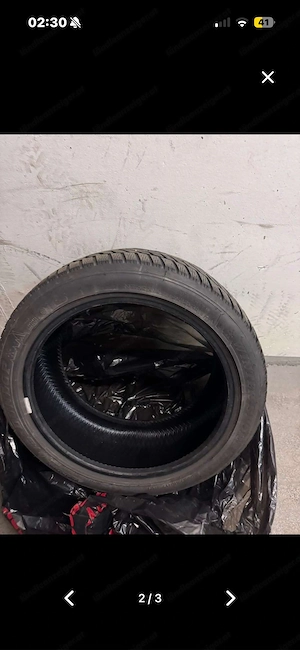 225 45R17 Winterreifen gebraucht Hankook Bild 3