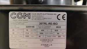 Zapfwellengenerator Notstromaggregat 20KV  Bild 3