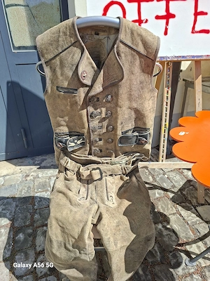 Herren Lederhose   Gilet Bild 3